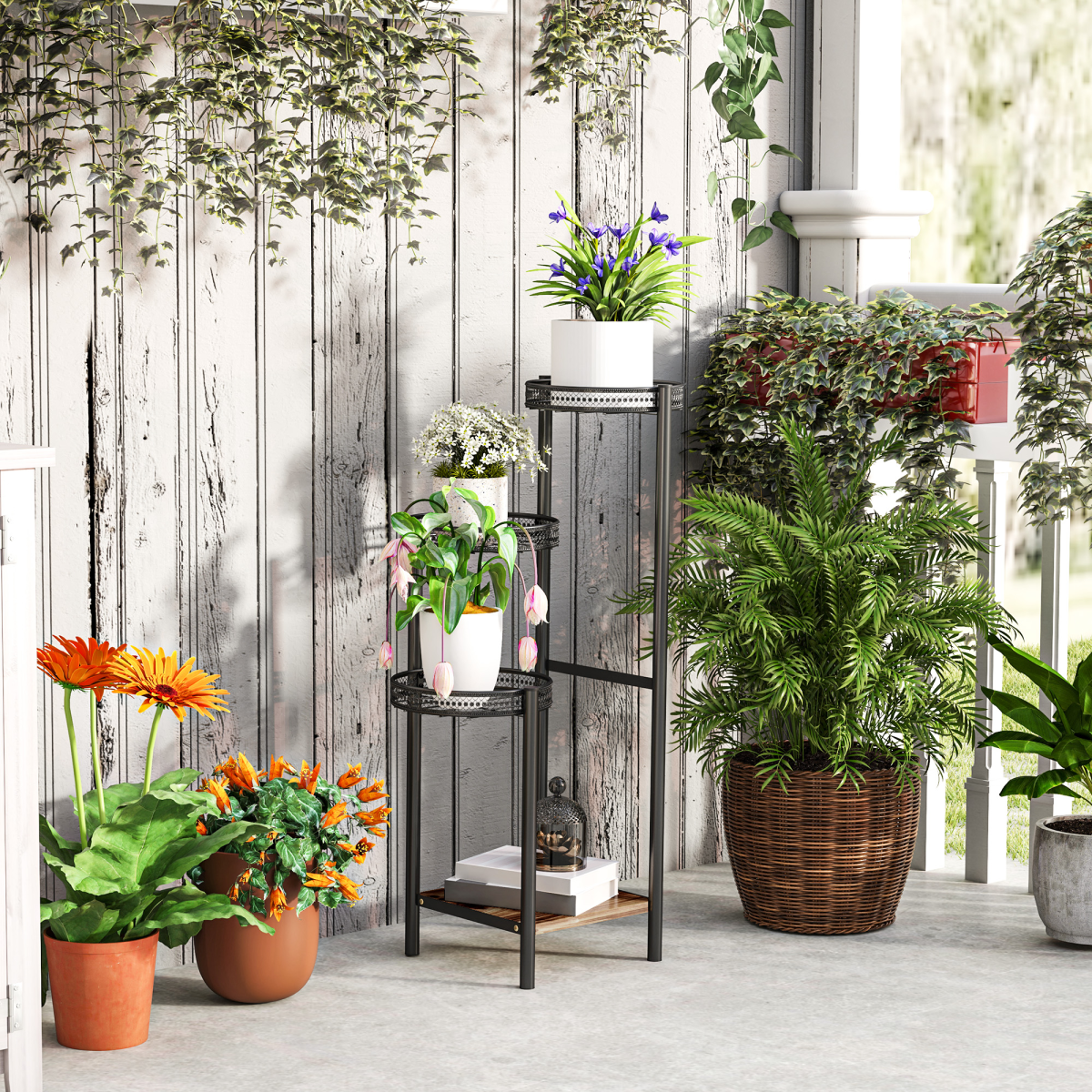 cortex-london-york-four-tier-metal-plant-shelf-black-carbonised-finish