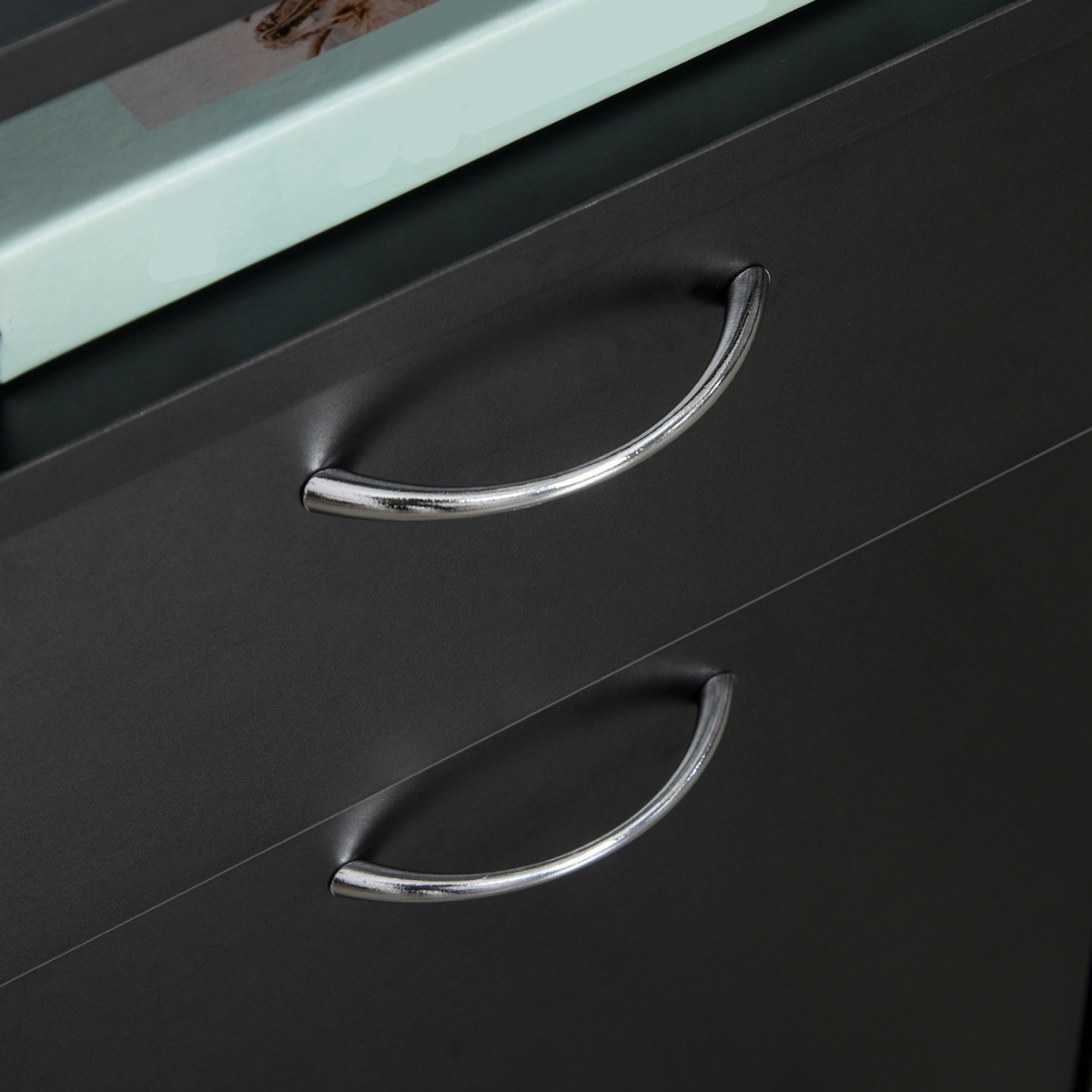 cortex-london-york-60cm-black-storage-cabinet-drawer-shelf-wheels