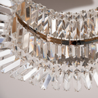 Crystal Ceiling Light Chandeliers Stainless Steel Pendant Silver