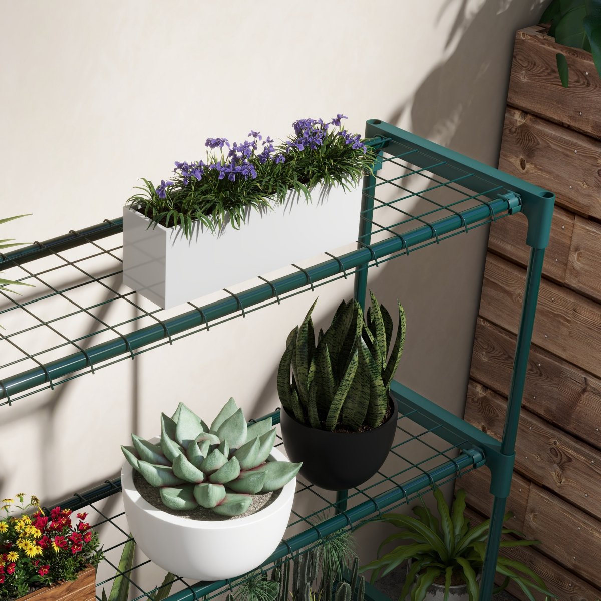 cortex-london-york-four-tier-steel-plant-stand-dark-green