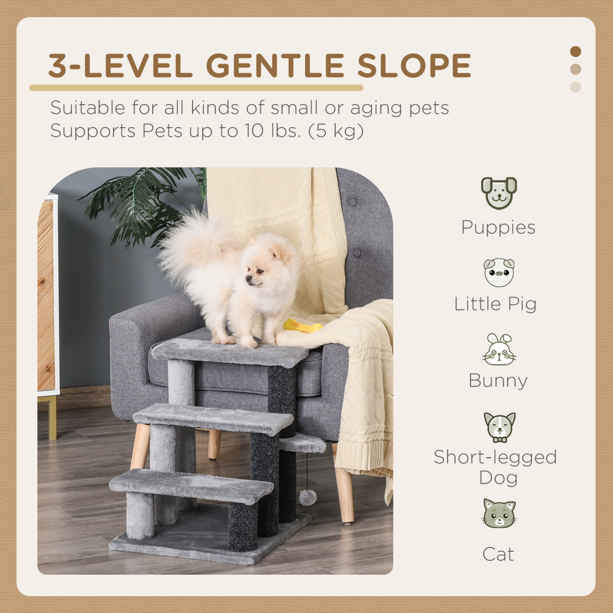 cortex-london-york-gentle-step-cat-tree-light-grey-black-scratching-posts
