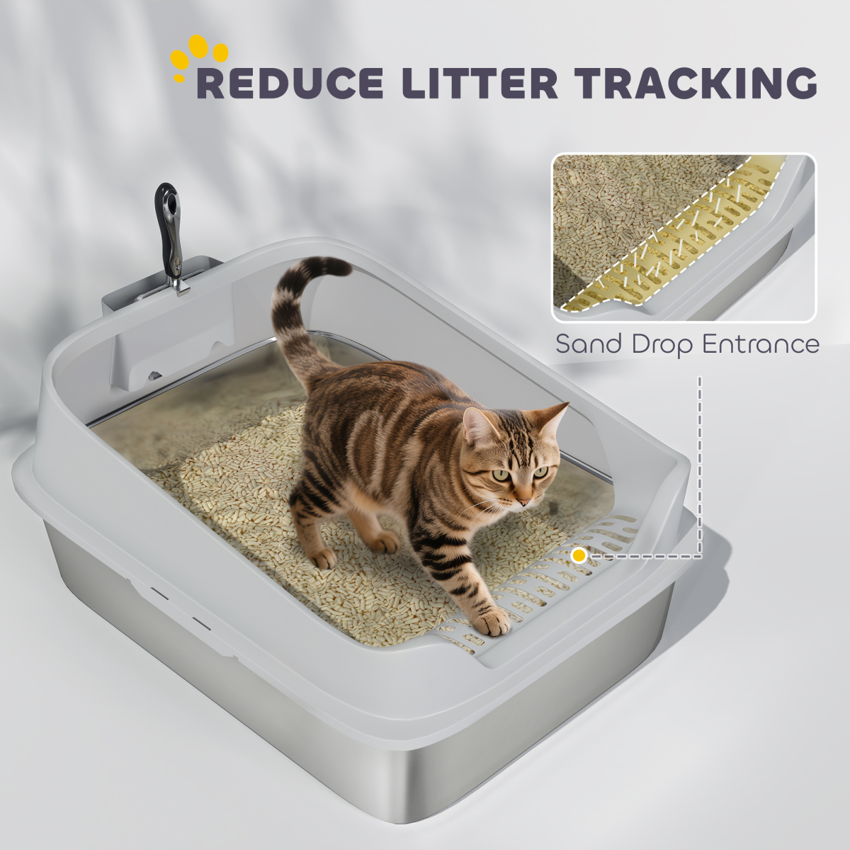 cortex-london-windsor-xxl-stainless-steel-cat-litter-box-grey