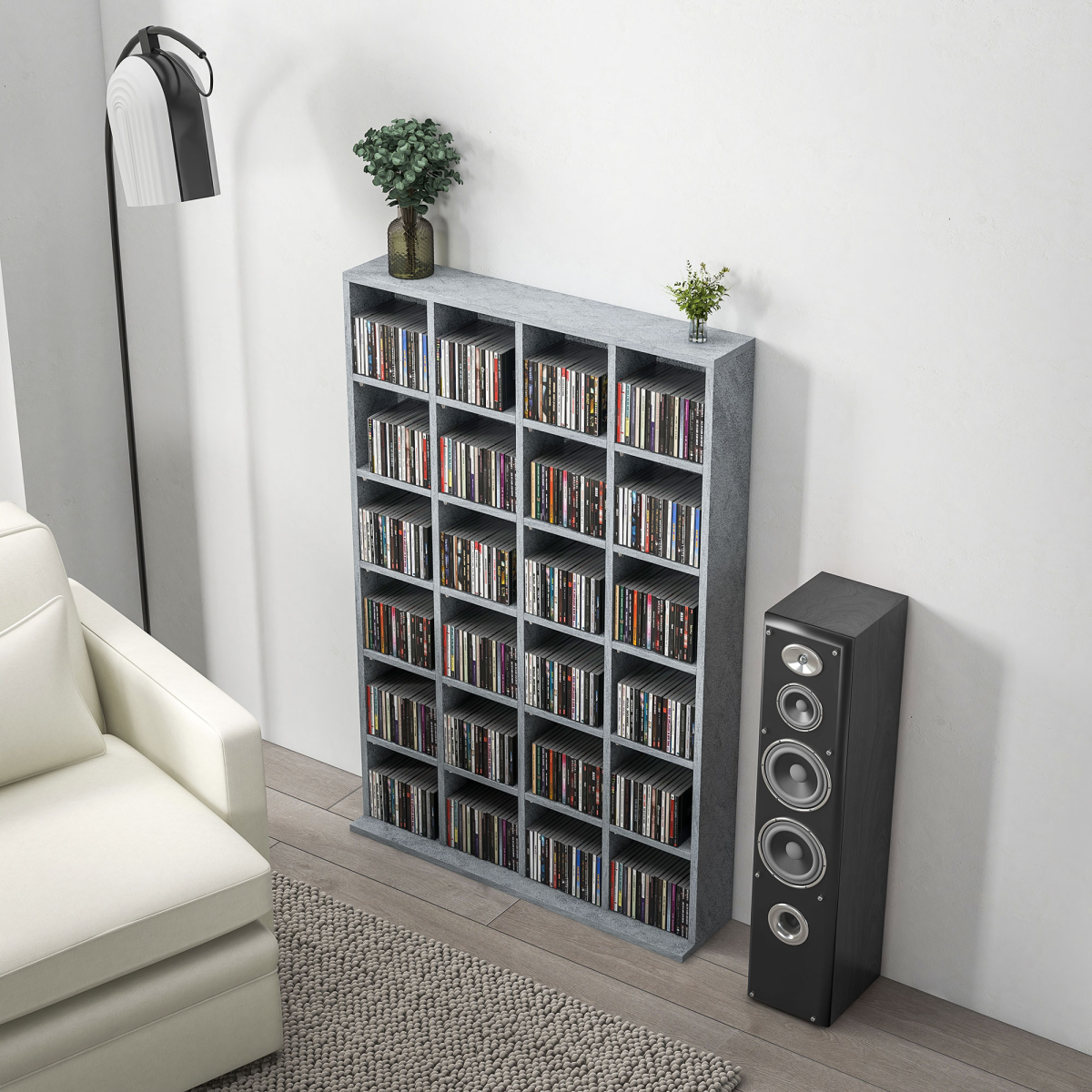 cortex-london-windsor-cd-dvd-media-storage-rack-cement-grey