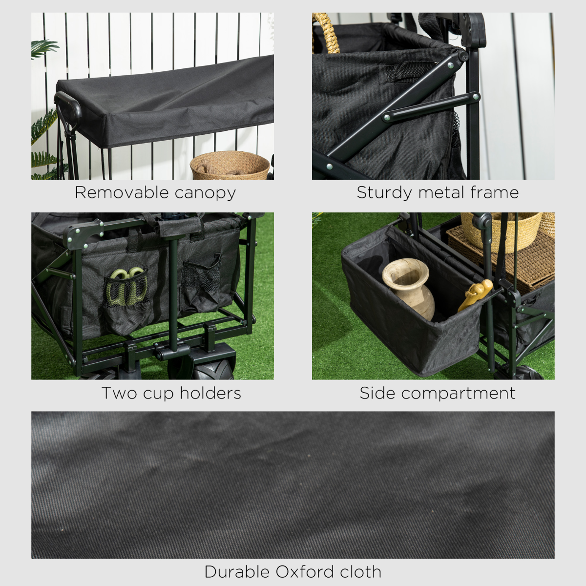 cortex-london-windsor-folding-trolley-cart-four-wheels-canopy-black