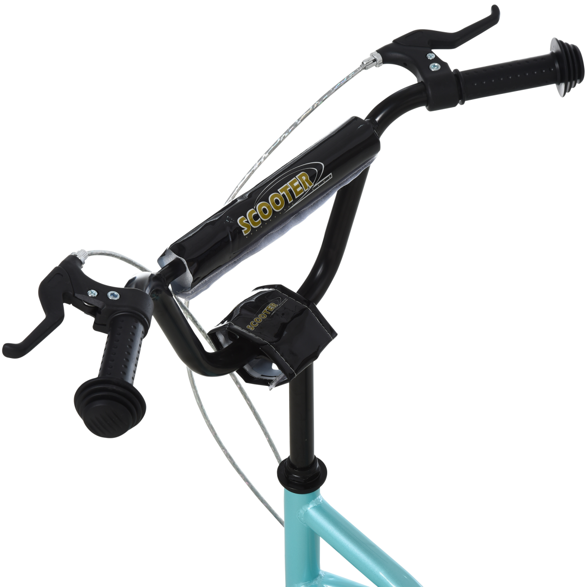 cortex-london-york-kids-kick-scooter-blue-inflatable-rubber-tyres-adjustable-handlebar