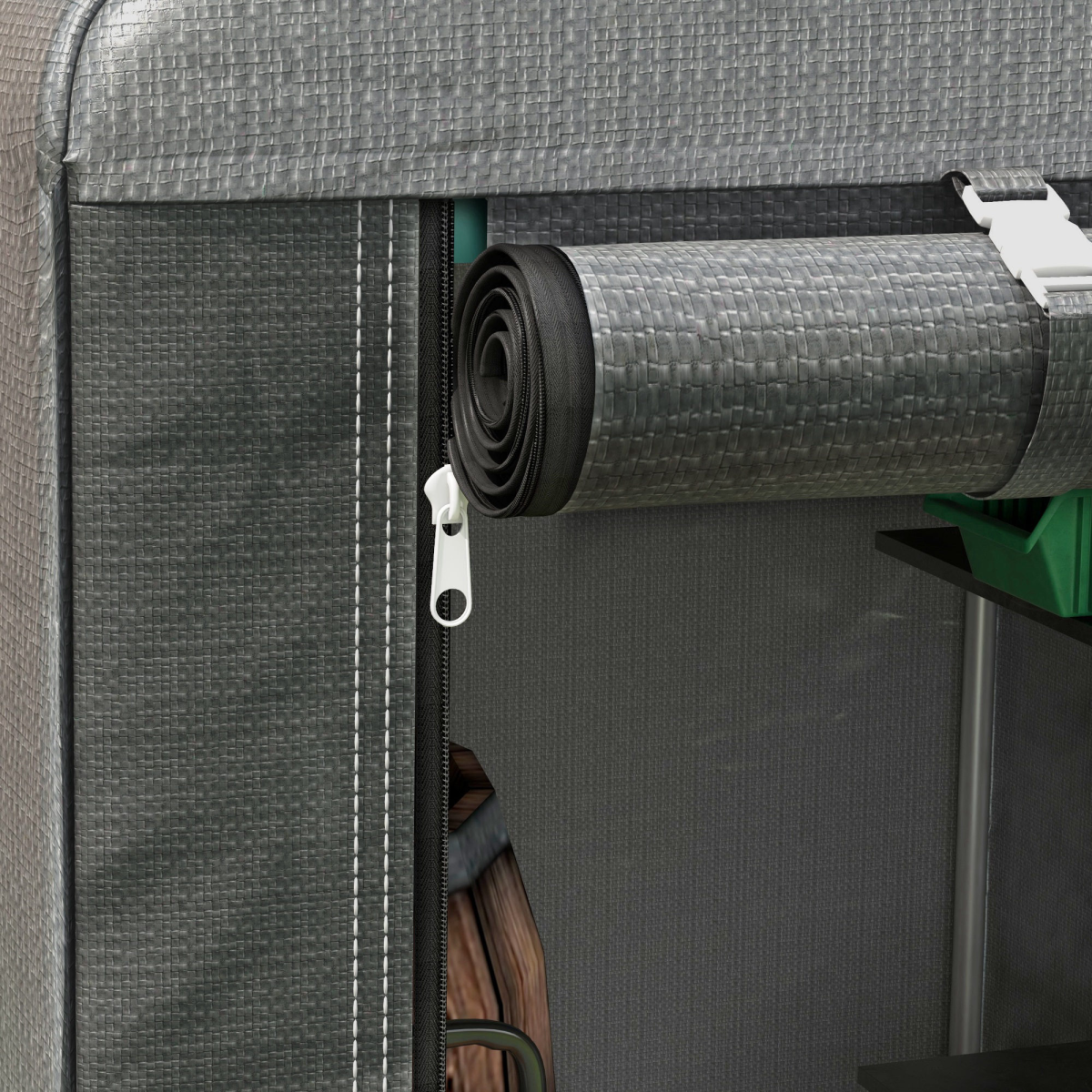 cortex-london-york-179-x-120-temporary-garden-shed-dark-grey-weather-resistant-plastic-cover
