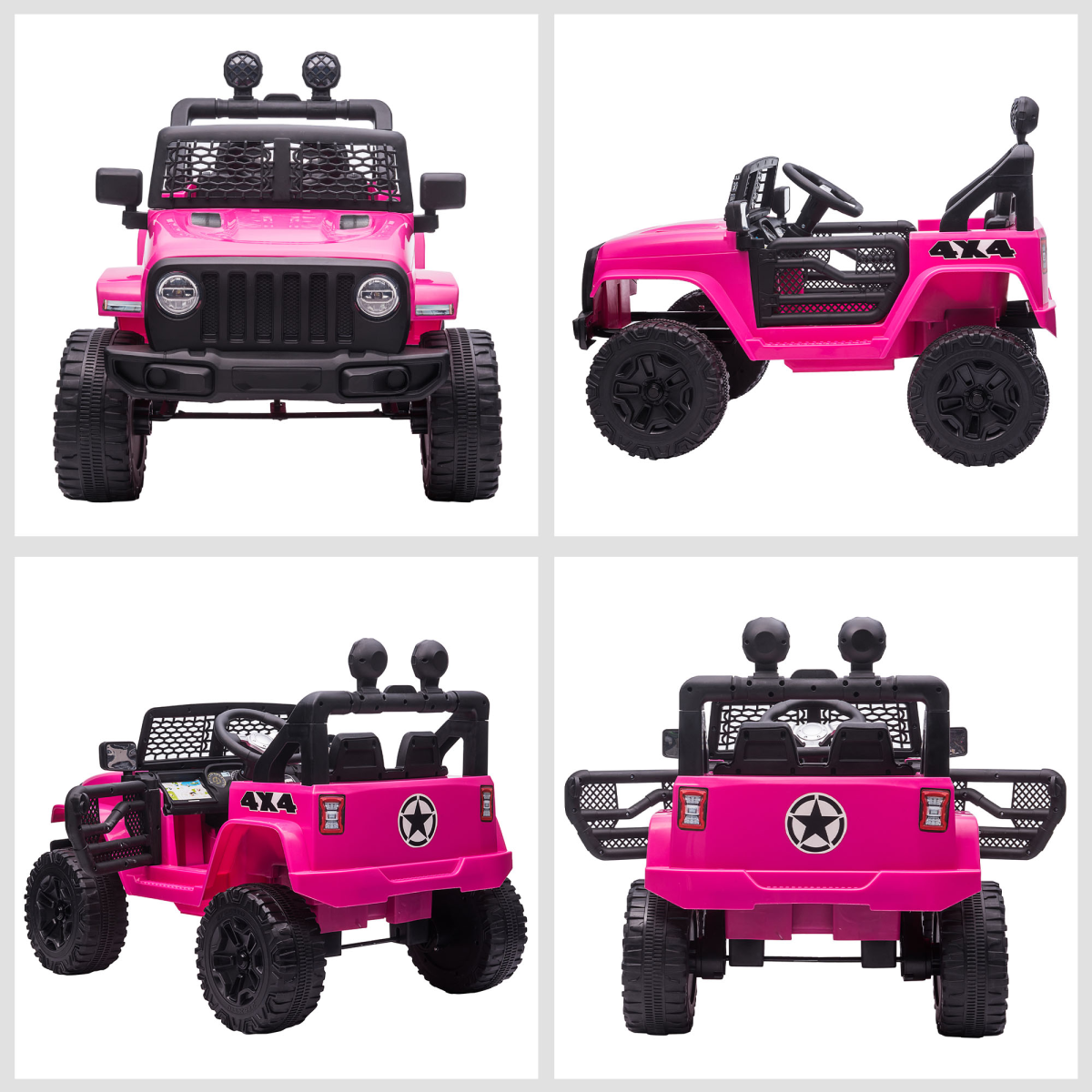 cortex-london-windsor-pink-kids-electric-off-road-truck-remote-control