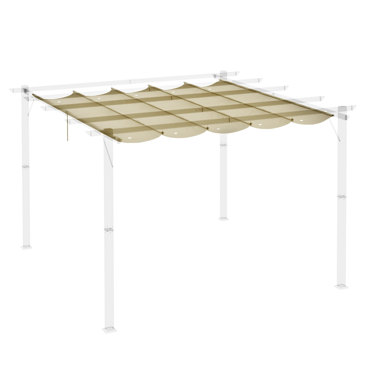 cortex-london-windsor-outsunny-4-x-3m-pergola-replacement-canopy-beige