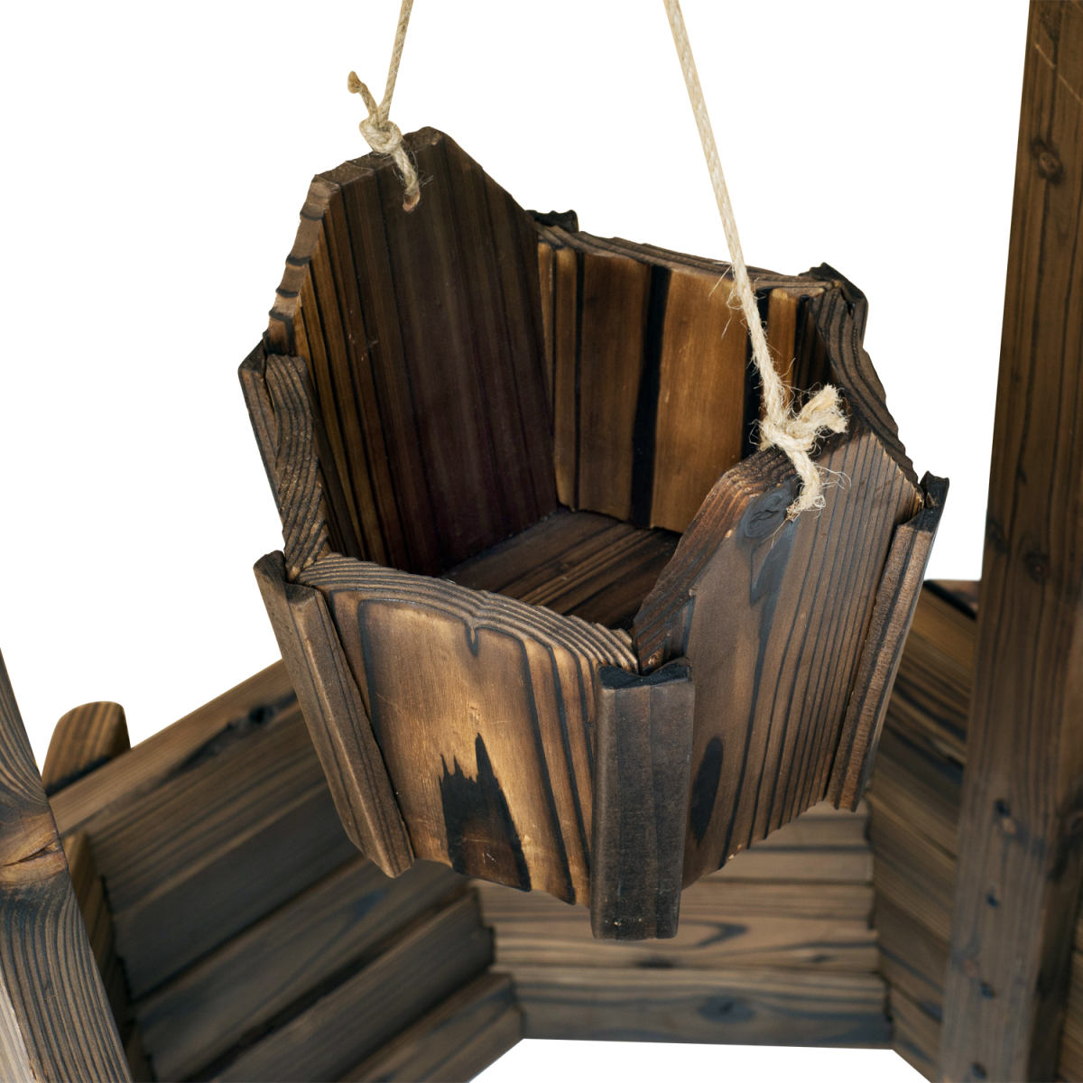 cortex-london-windsor-wishing-well-planter-brown-fir-wood-60lx55wx114h-cm