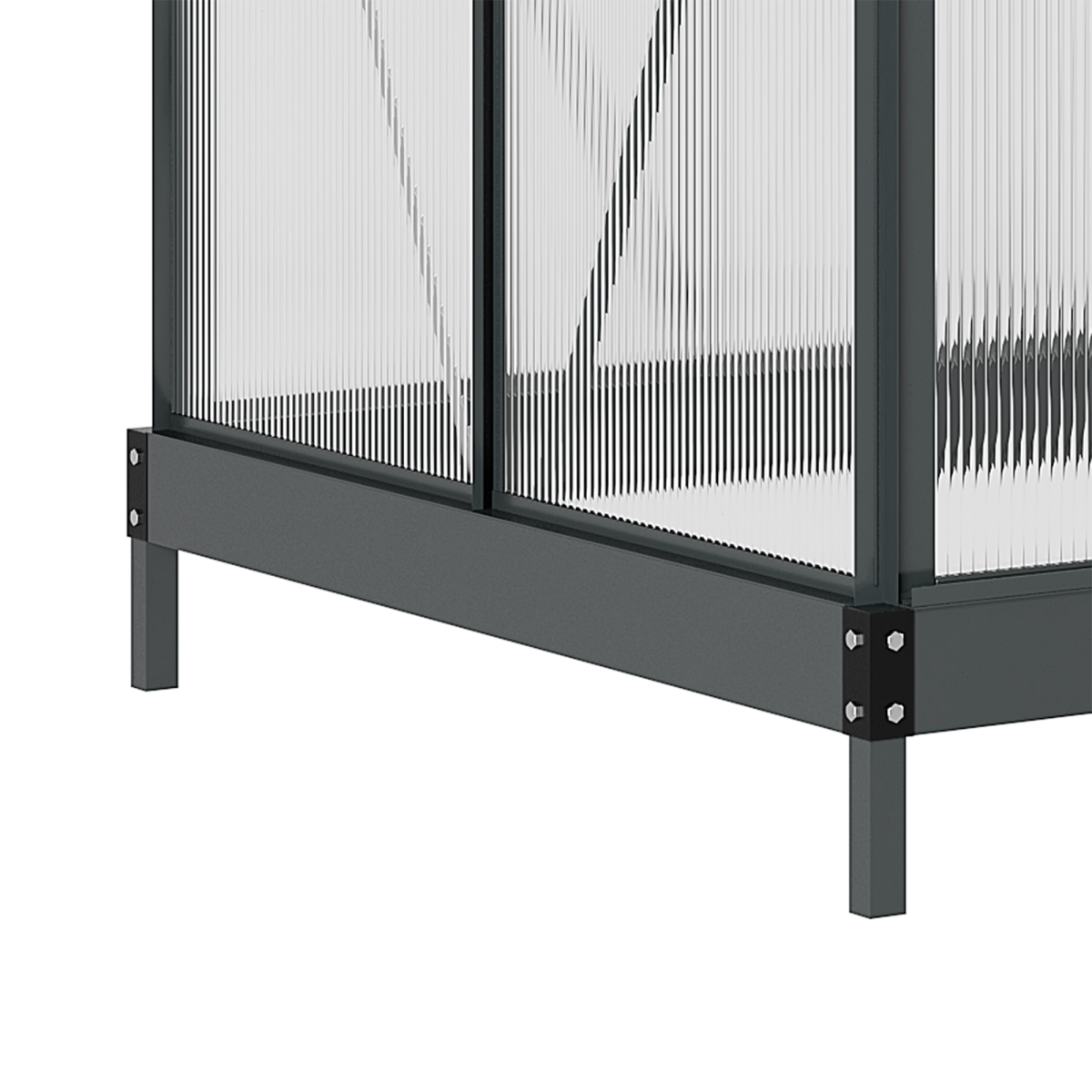 cortex-london-kensington-aluminium-polycarbonate-garden-greenhouse-6-x-4ft-sliding-door