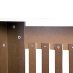 Radiator Cover Wooden Cabinet Shelving Home Office Vertical Slattted Vent