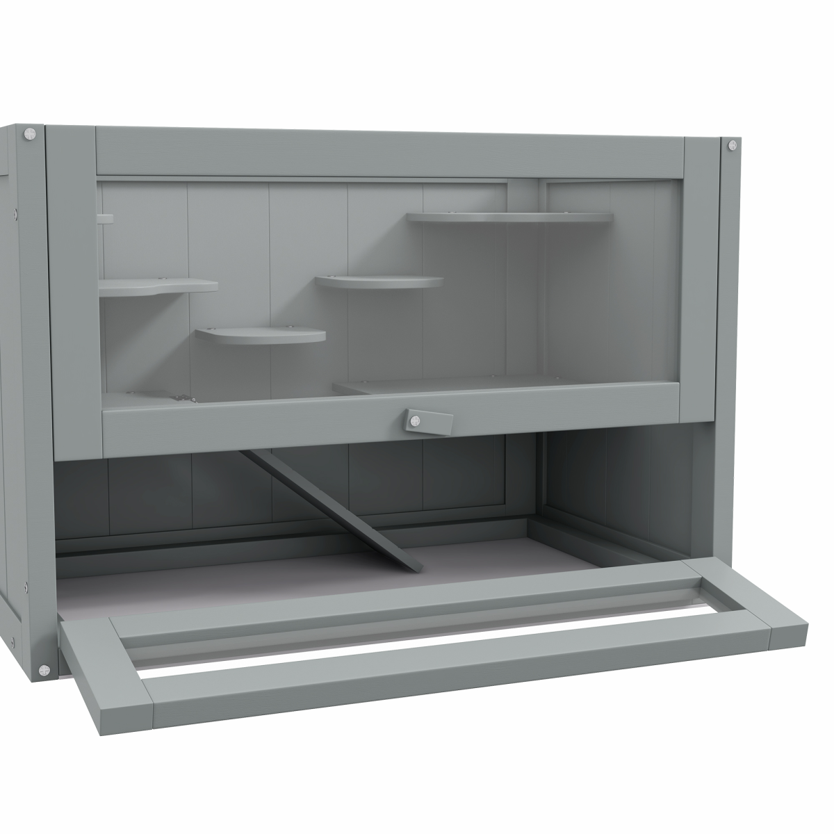 cortex-london-windsor-two-level-fir-wood-hamster-cage-grey