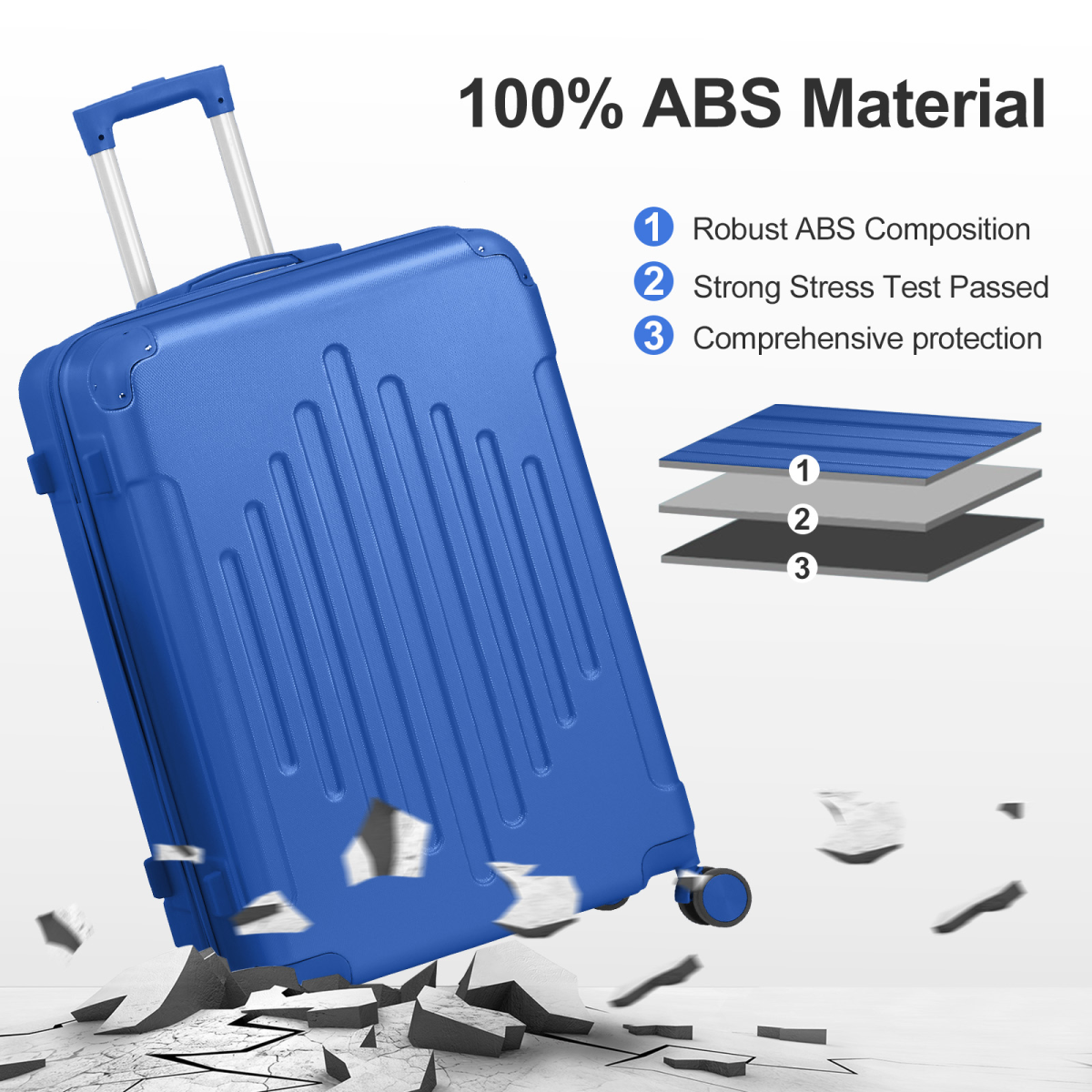 cortex-london-windsor-20-inch-navy-blue-abs-hard-shell-suitcase-diamond-pattern