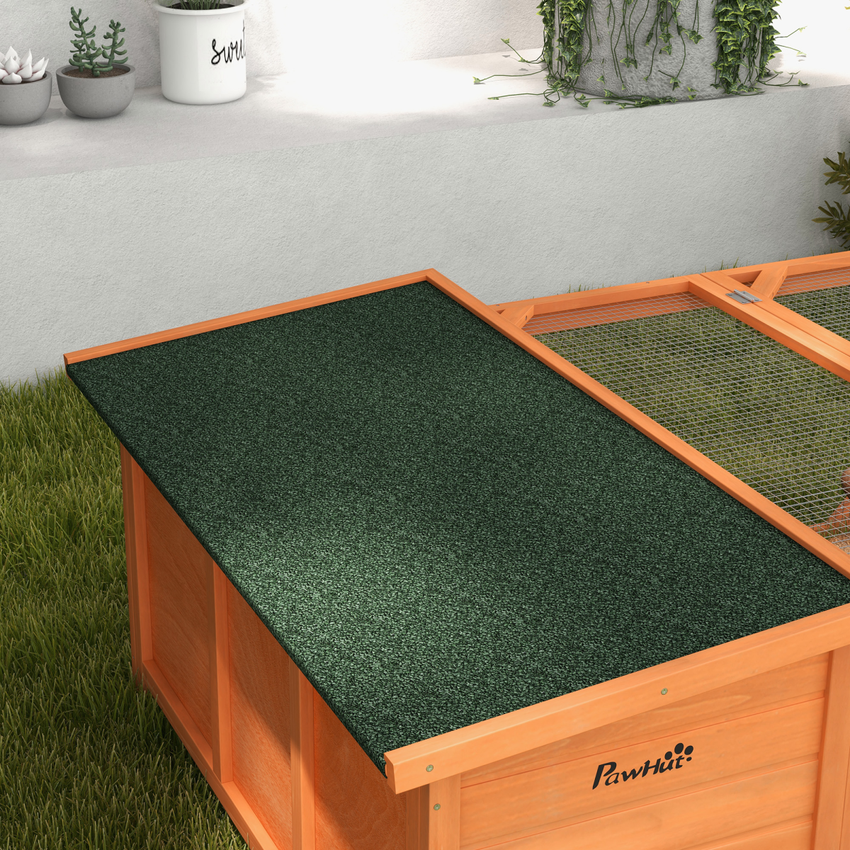 cortex-london-windsor-wooden-rabbit-hutch-with-run-weather-resistant-fir-wood