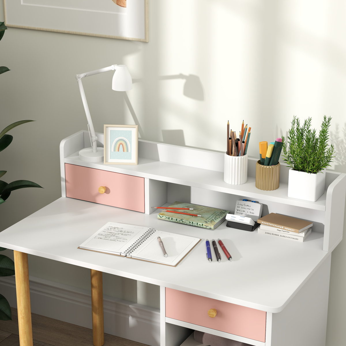 cortex-london-windsor-pink-kids-study-desk-and-chair-set-mdf