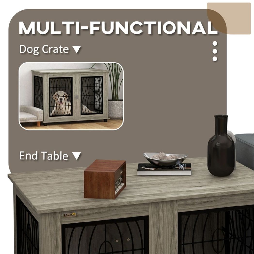 cortex-london-windsor-grey-wood-effect-dog-crate-side-table