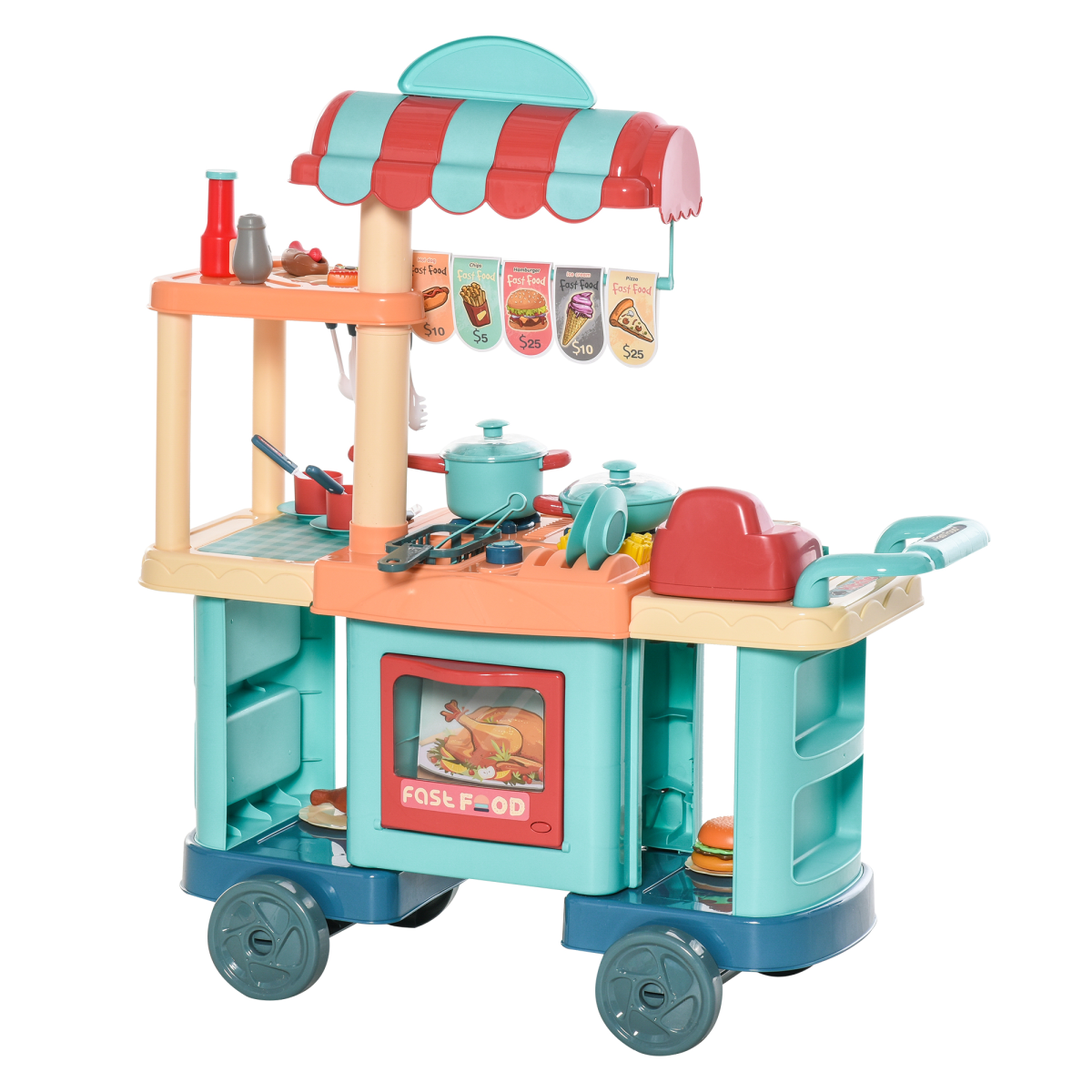 cortex-london-windsor-50-piece-kids-kitchen-trolley-cart-play-set