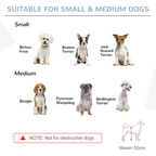 Wooden Foldable Dog Safety Barrier w/ 4 Panels for Small&Medium Dogs Blue Grey
