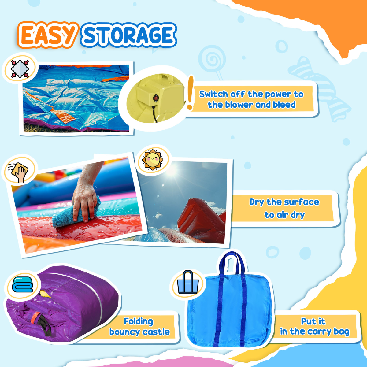 cortex-london-windsor-outsunny-bouncy-castle-slide-pool-blower-multicolour