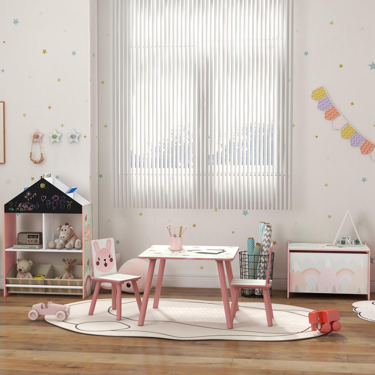 cortex-london-windsor-pink-kids-table-and-chairs-set-zonekiz