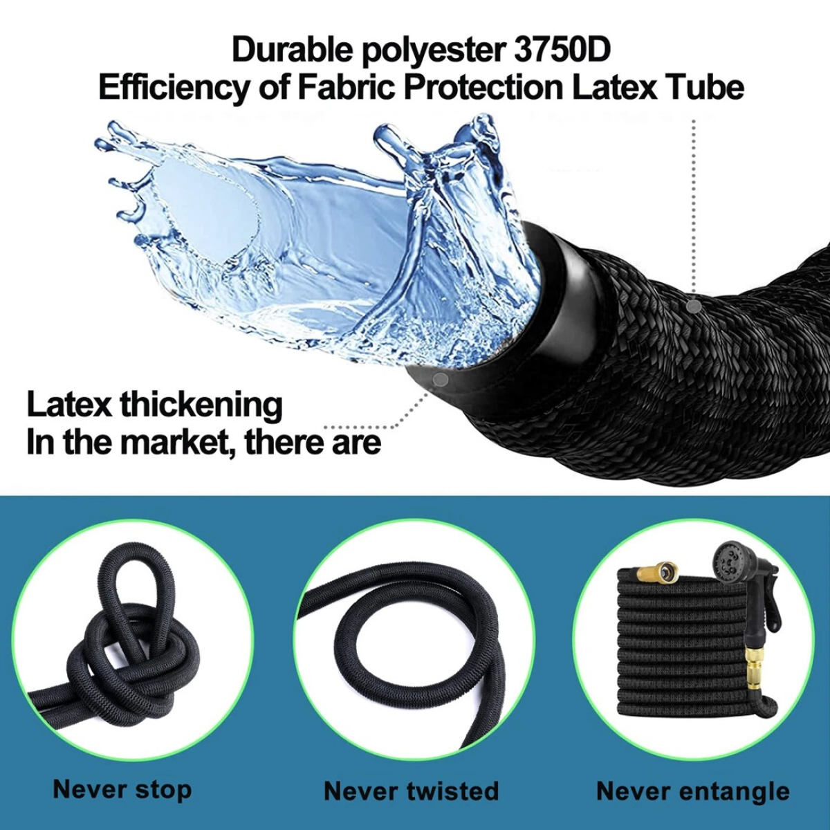 cortex-london-york-75ft-expandable-garden-hose-spray-gun-black