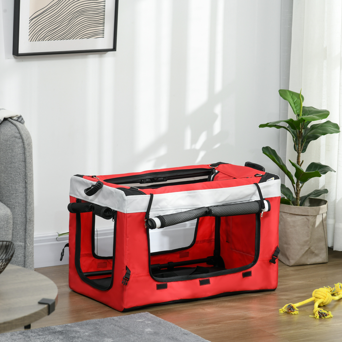 cortex-london-windsor-pawhut-foldable-pet-stroller-red
