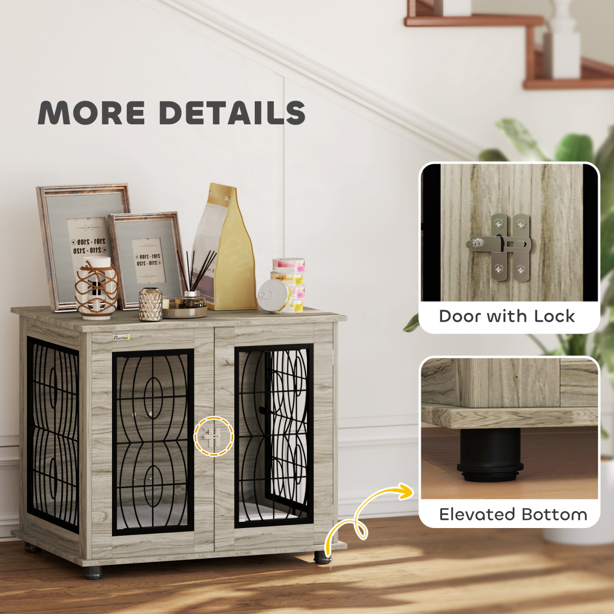 cortex-london-kensington-grey-dog-crate-end-table
