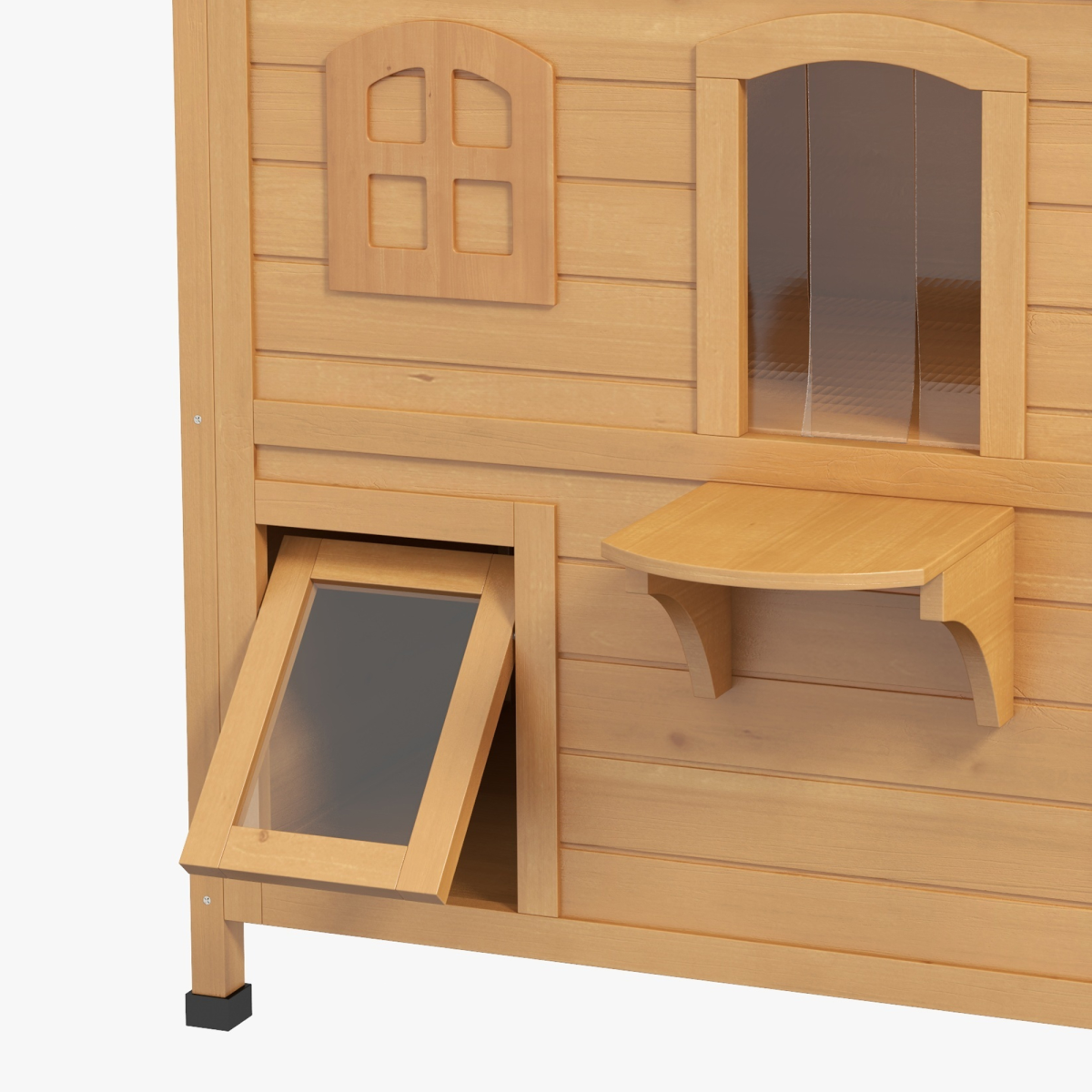 cortex-london-windsor-wooden-outdoor-cat-house-two-floor-fir-wood