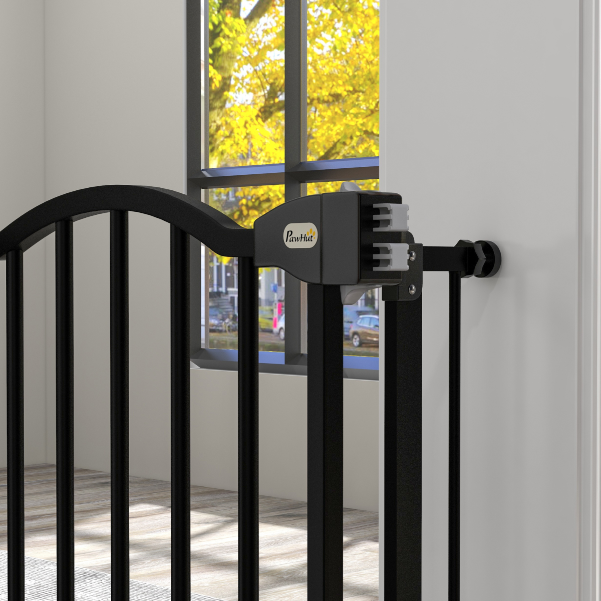 cortex-london-windsor-adjustable-metal-pet-safety-gate-black