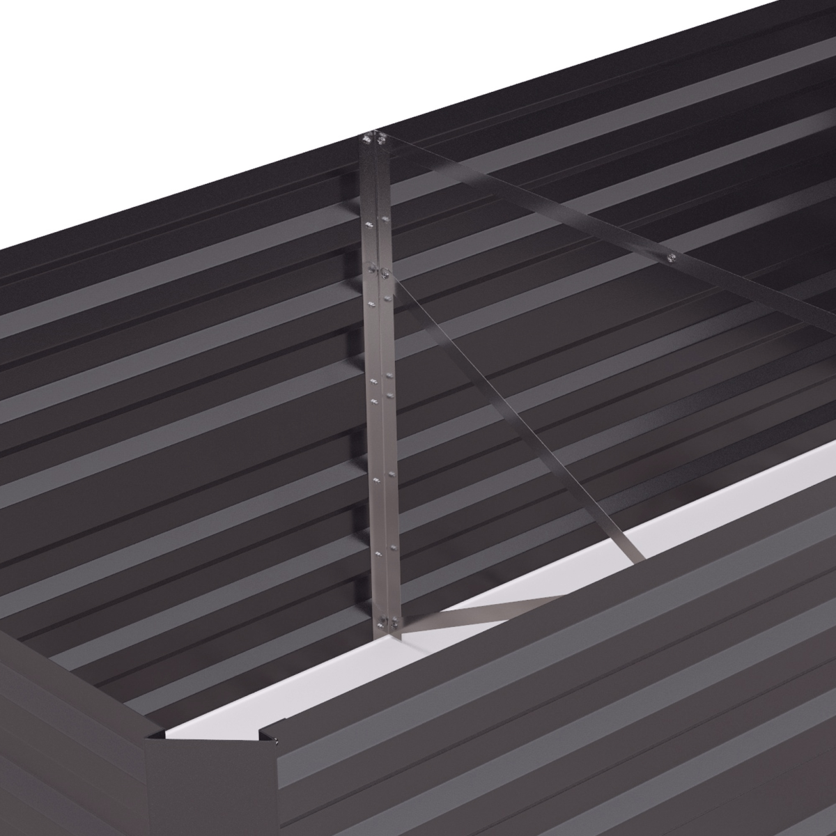 cortex-london-windsor-galvanised-steel-outdoor-raised-bed-dark-grey