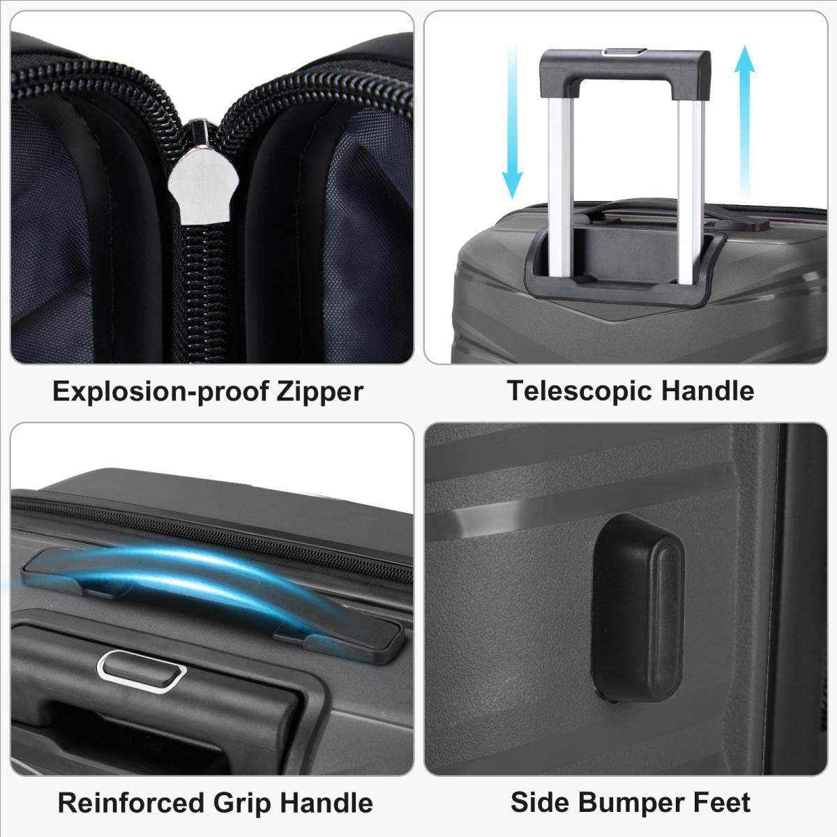 cortex-london-york-v-stripe-pp-trolley-case-set-dark-grey