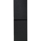 178cm 8-Shelf Bookcase w/ Melamine Surface Foot Pads Black Multipurpose 8-Grid