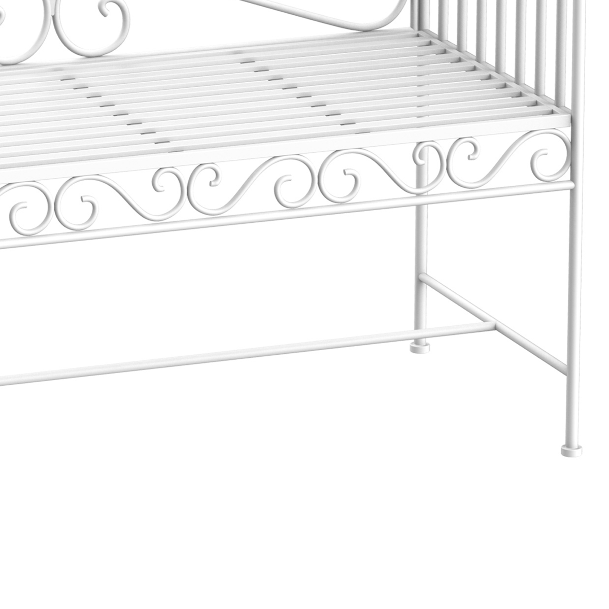cortex-london-york-white-metal-two-seater-garden-bench-with-backrest