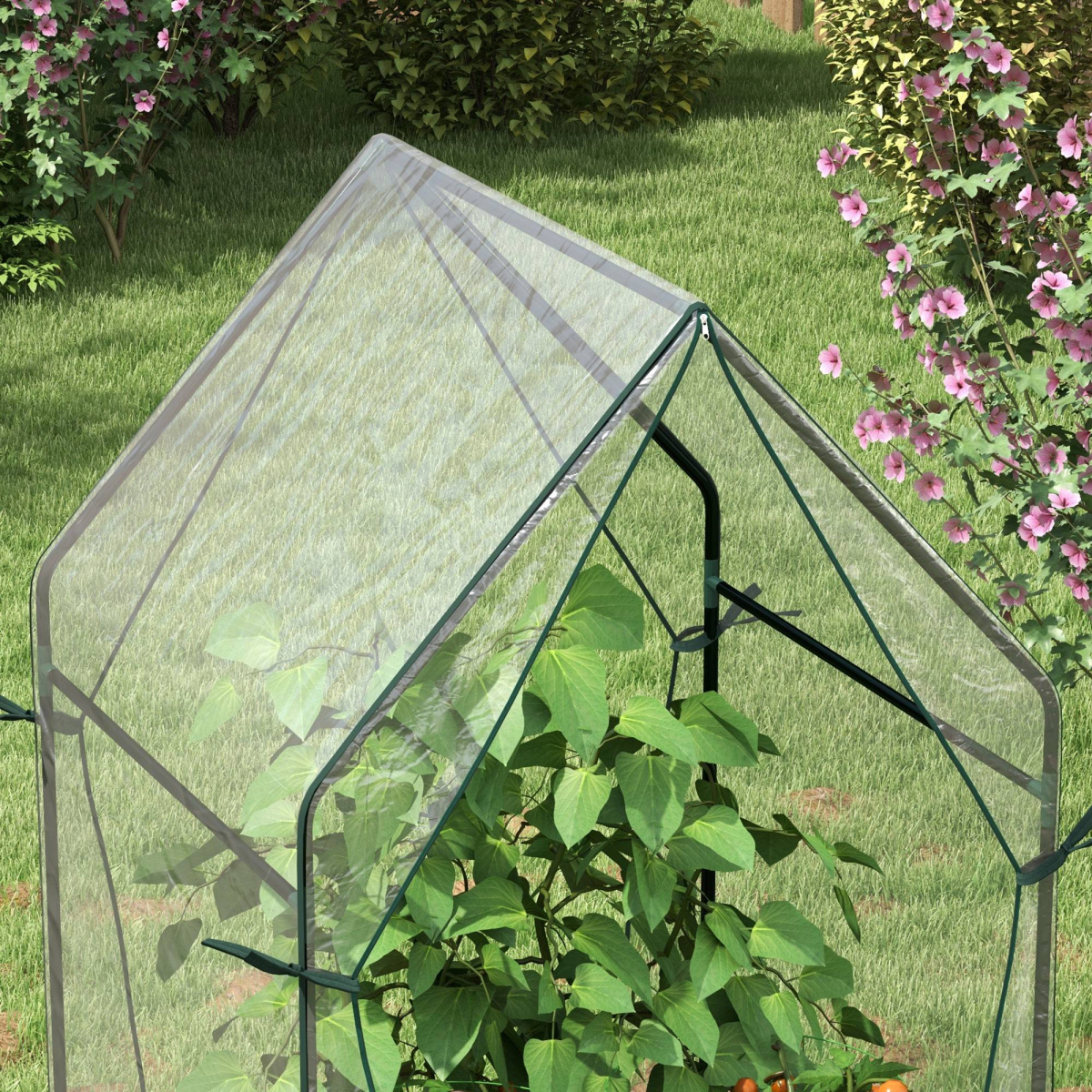cortex-london-windsor-tomato-greenhouse-clear-steel-plastic-uv-resistant-cover-two-zipped-doors