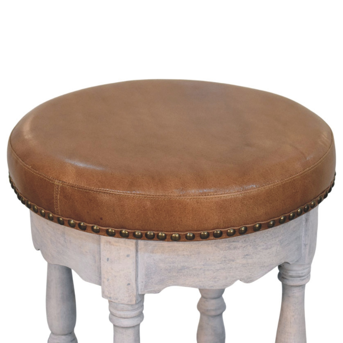 cortex-london-windsor-rustic-mango-wood-leather-stool-brown