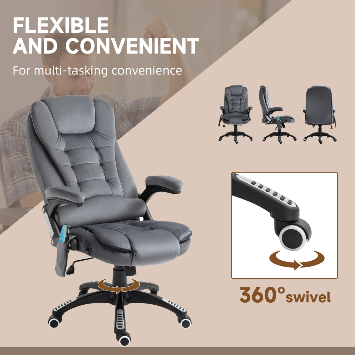 cortex-london-windsor-executive-heated-massage-reclining-chair-grey