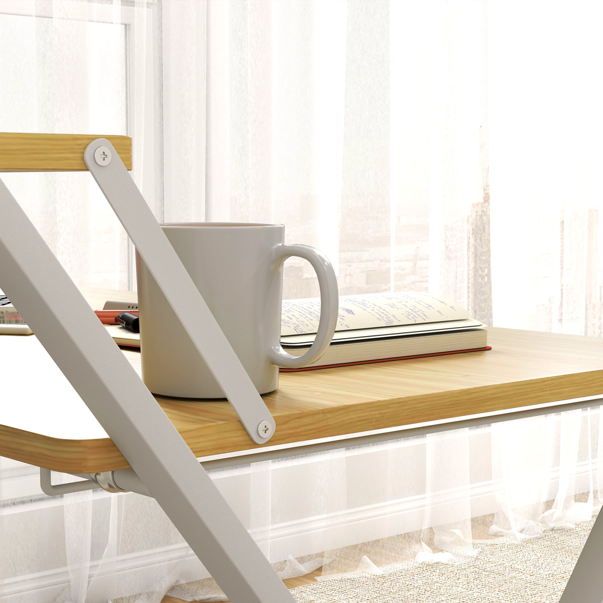 cortex-london-windsor-folding-home-office-desk-two-tier-shelf-maple-wood-effect-white