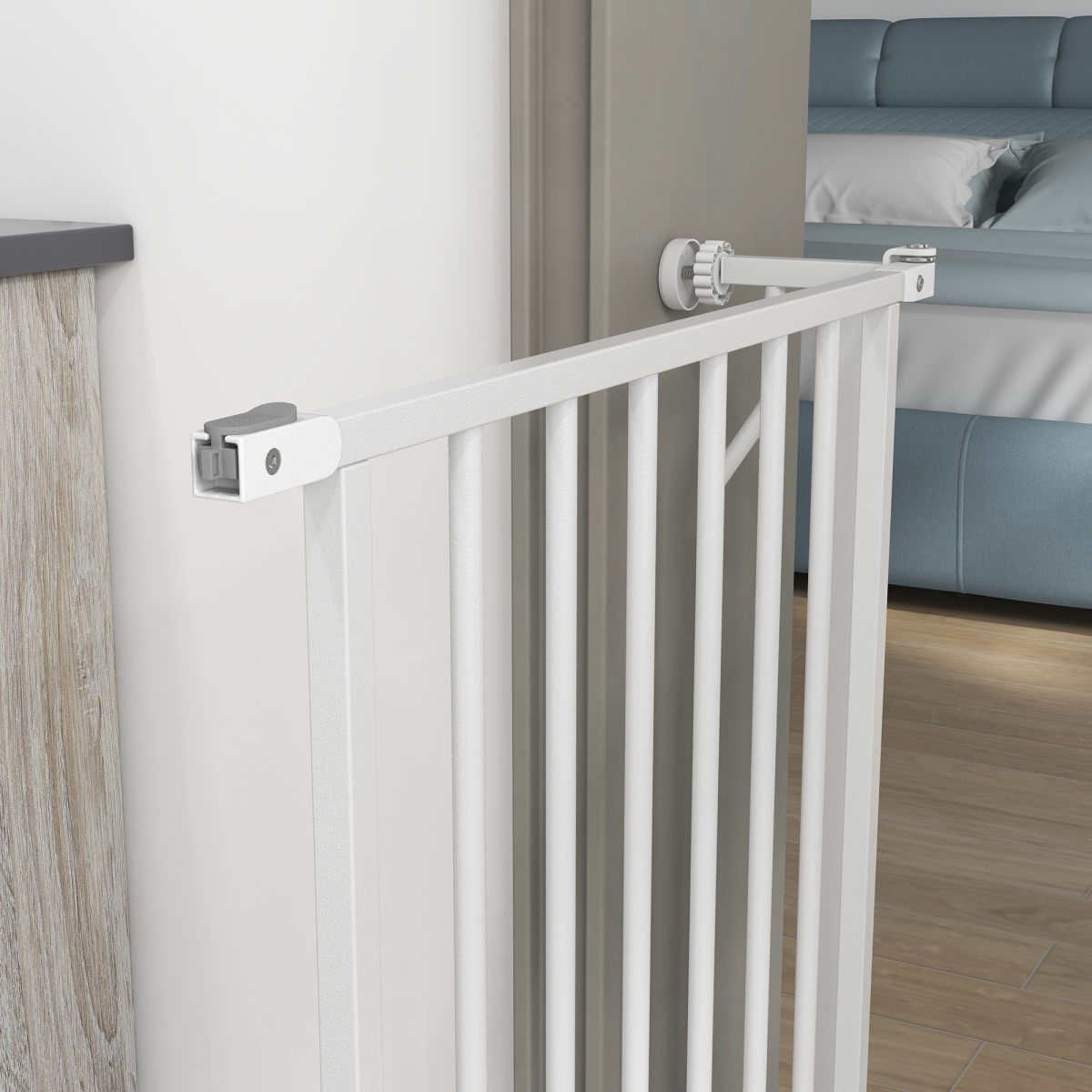 cortex-london-windsor-white-steel-dog-stair-gate