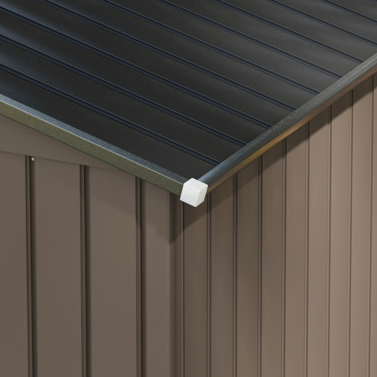 cortex-london-windsor-brown-galvanised-steel-lockable-garden-shed
