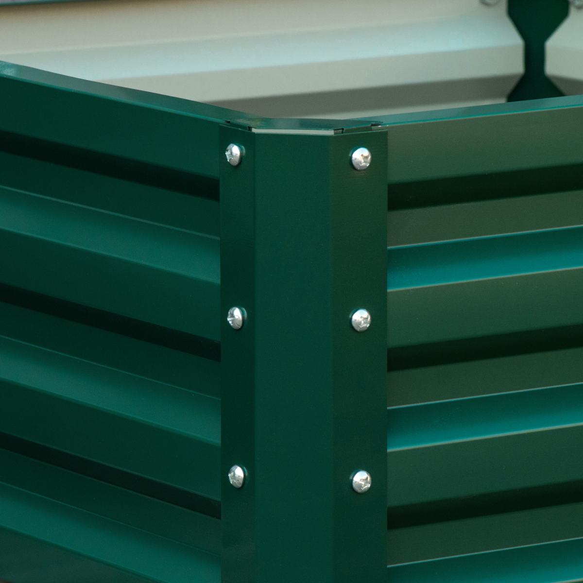 cortex-london-windsor-green-galvanised-steel-raised-garden-planter-set-of-two