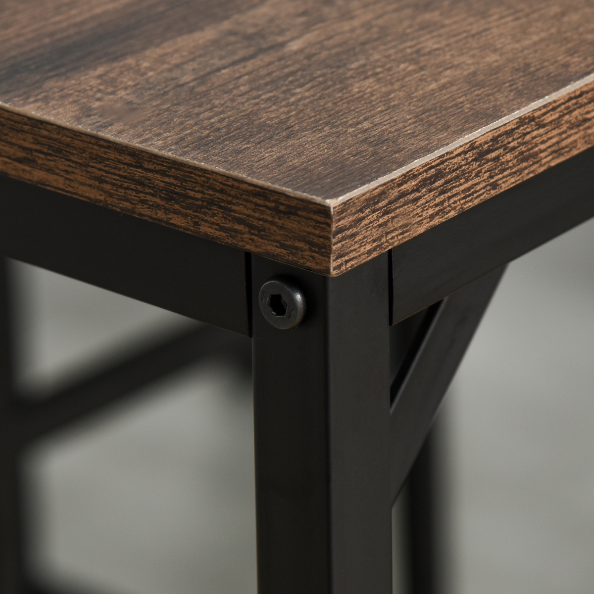 cortex-london-bristol-industrial-dining-bar-table-four-stools-black-brown