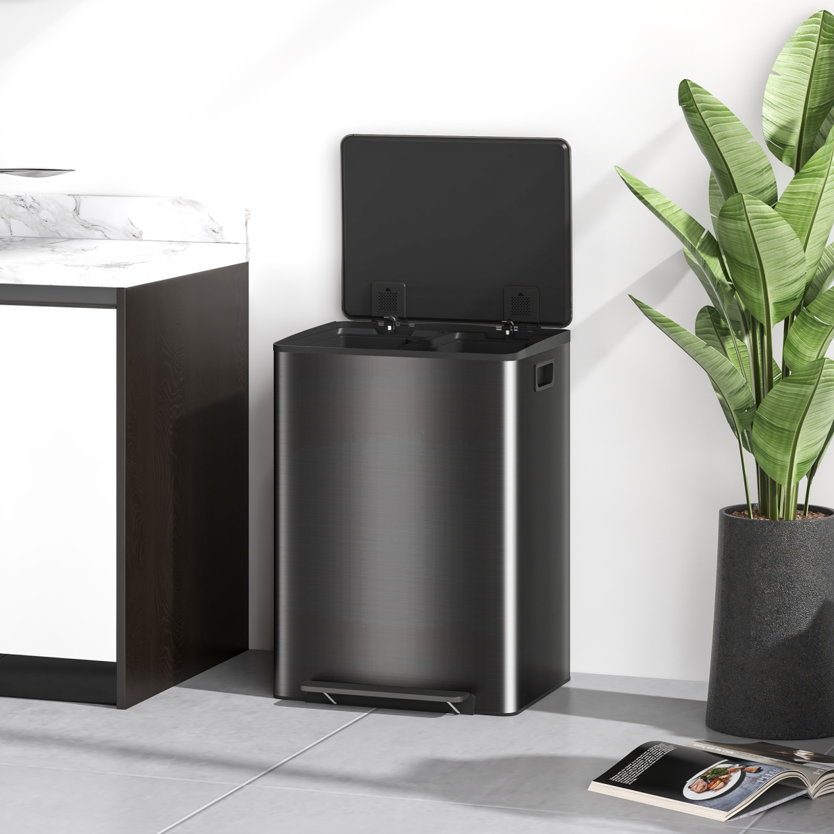 cortex-london-westminster-2-x-30l-dual-pedal-bin-black-stainless-steel
