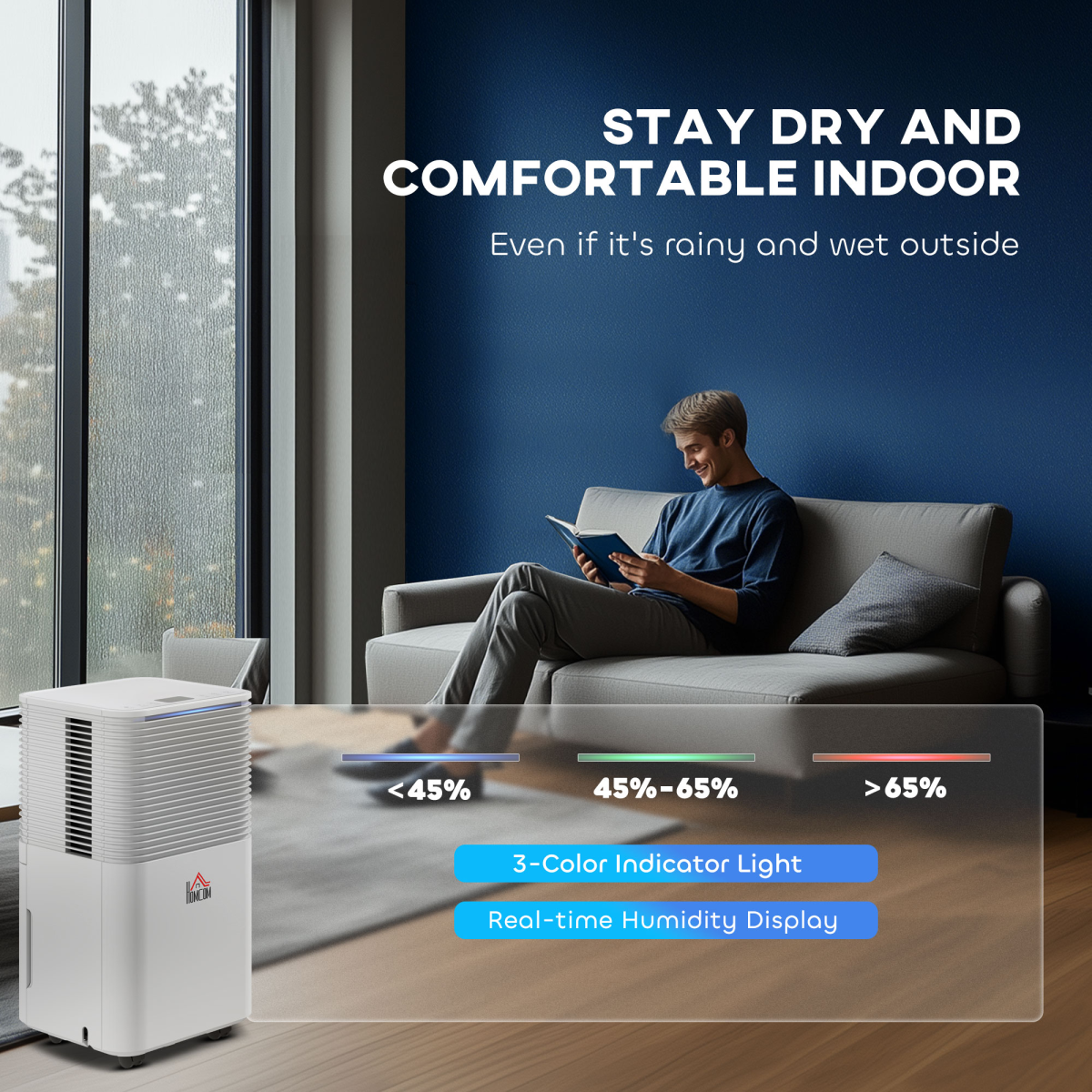 10L/Day 2000ML Portable Quiet Dehumidifier Home Laundry Room Electric Moisture
