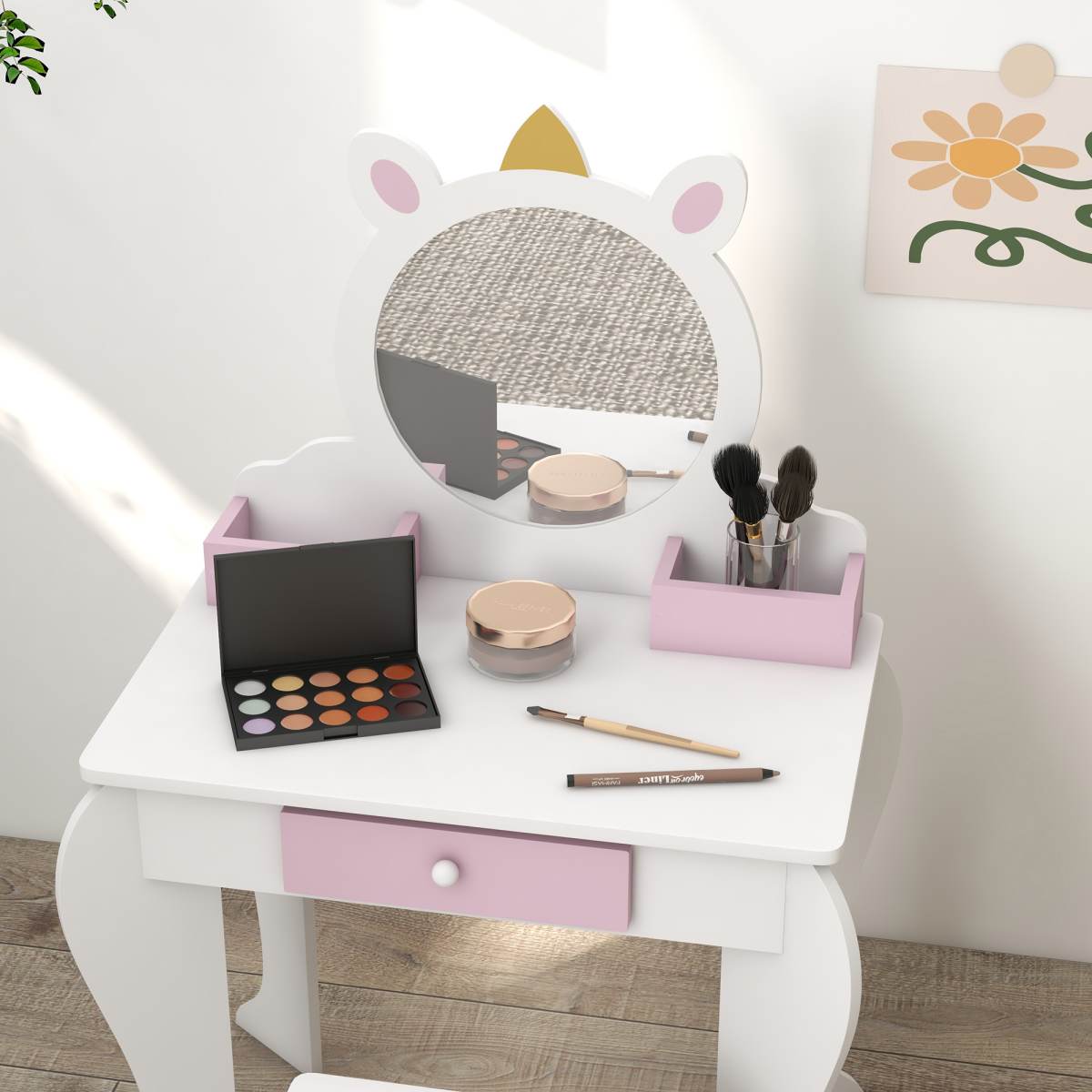 cortex-london-windsor-unicorn-kids-dressing-table-white