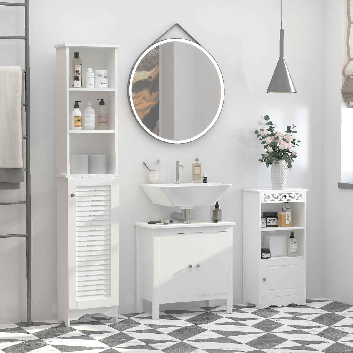 cortex-london-windsor-mdf-6-tier-tall-bathroom-storage-cabinet-white