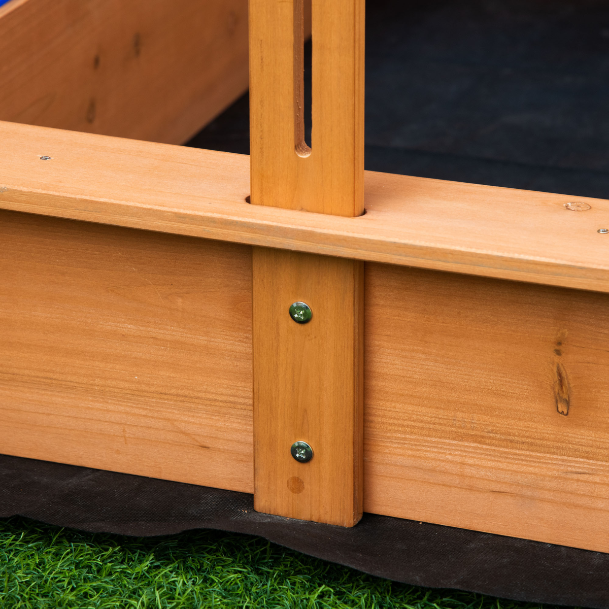cortex-london-windsor-kids-wooden-sand-pit-adjustable-canopy-outsunny