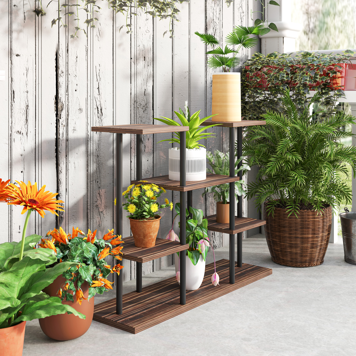 cortex-london-york-four-tier-metal-flower-shelf-rack-carbonised-finish