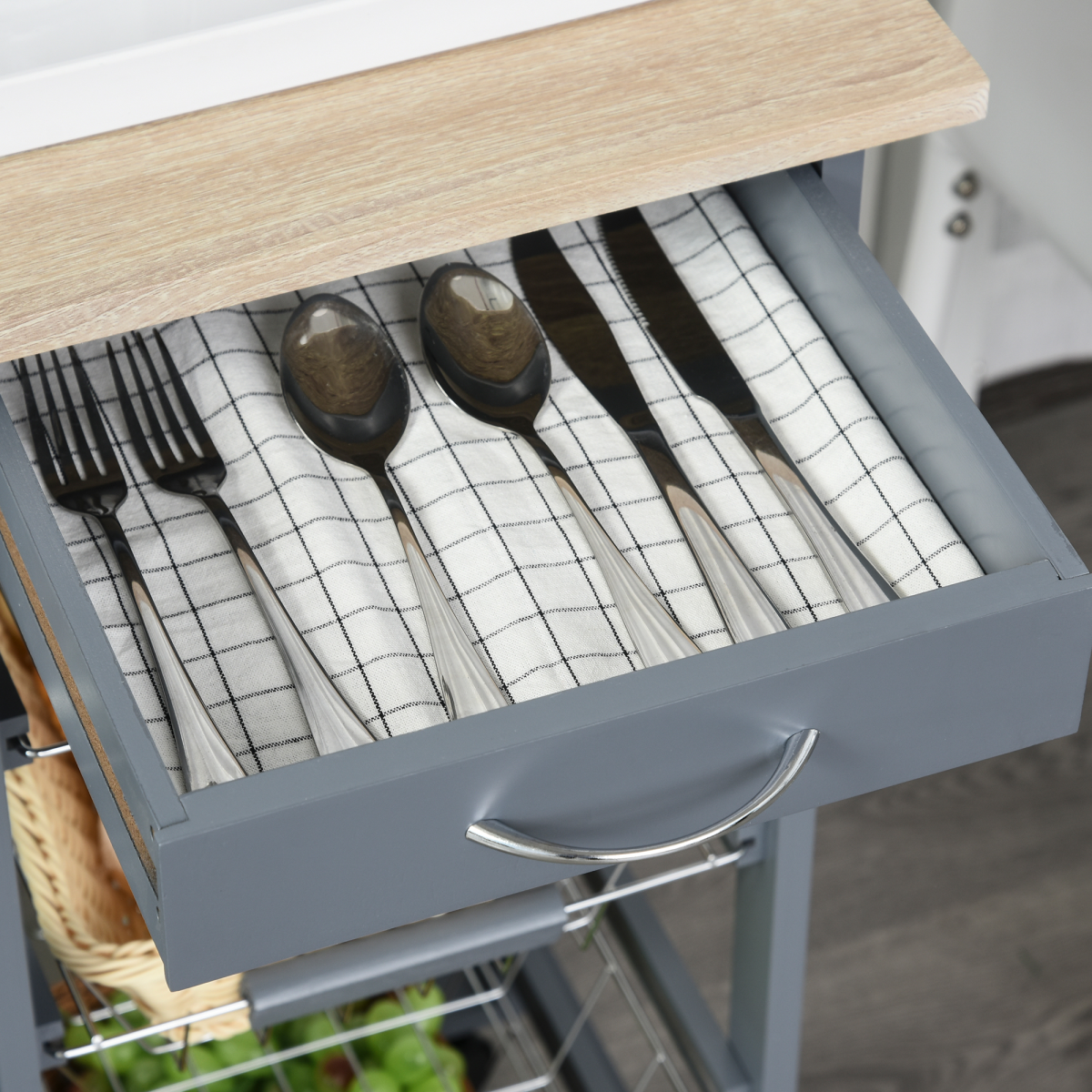 cortex-london-york-kitchen-island-trolley-dark-grey-four-baskets-two-side-racks-drawer