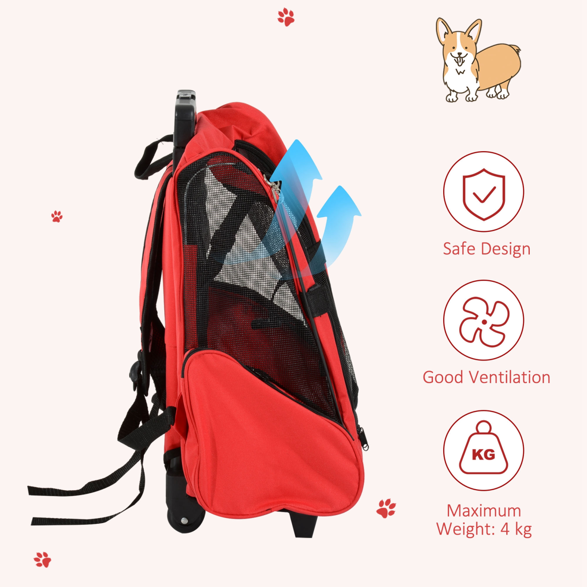 cortex-london-york-pet-travel-backpack-trolley-carrier-with-detachable-pu-wheels