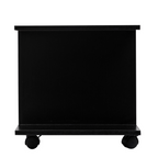 Mobile TV Stand Bookshelves in Black